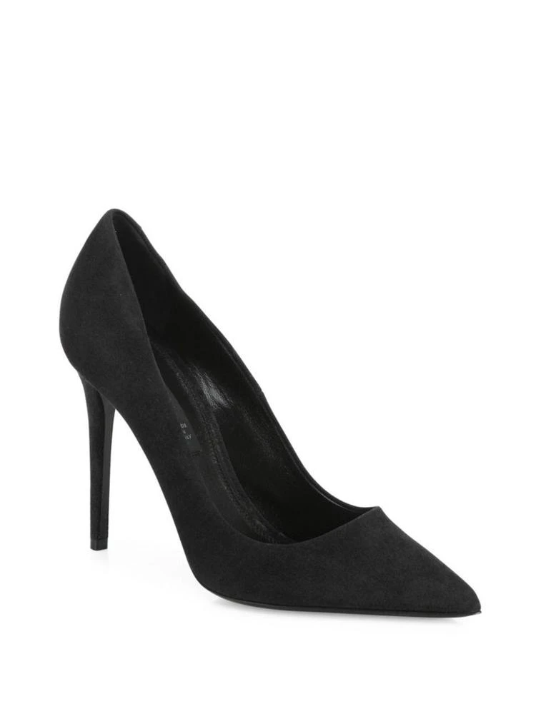 商品Alexander Wang|Tia Tilt-Heel Suede Point Toe Pumps,价格¥1576,第1张图片