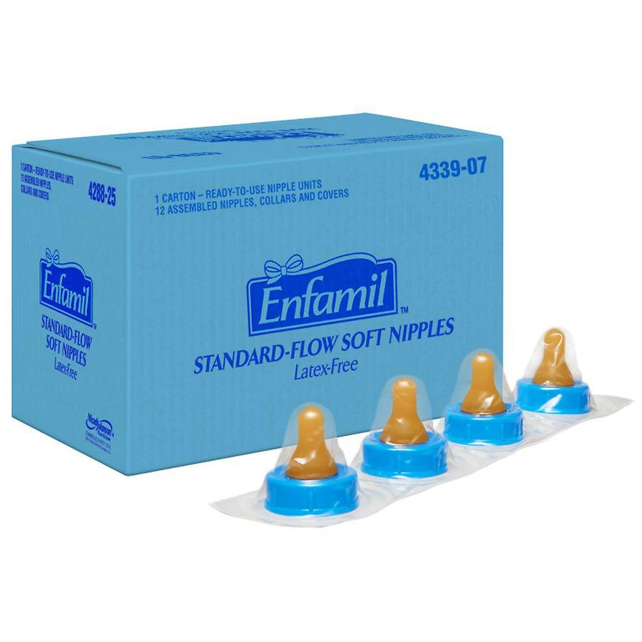 商品Enfamil|柔软性奶瓶替换嘴 正常流速,价格¥144,第1张图片