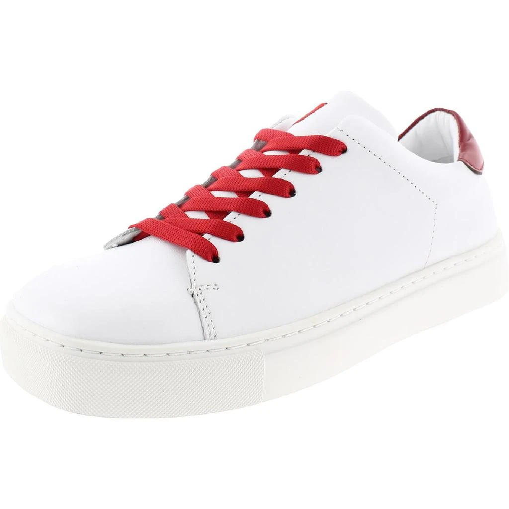 商品Joshua Sanders|Joshua Sanders Womens Squared Toes - White Leather Red Touch Leather Squared Toe,价格¥153,第1张图片