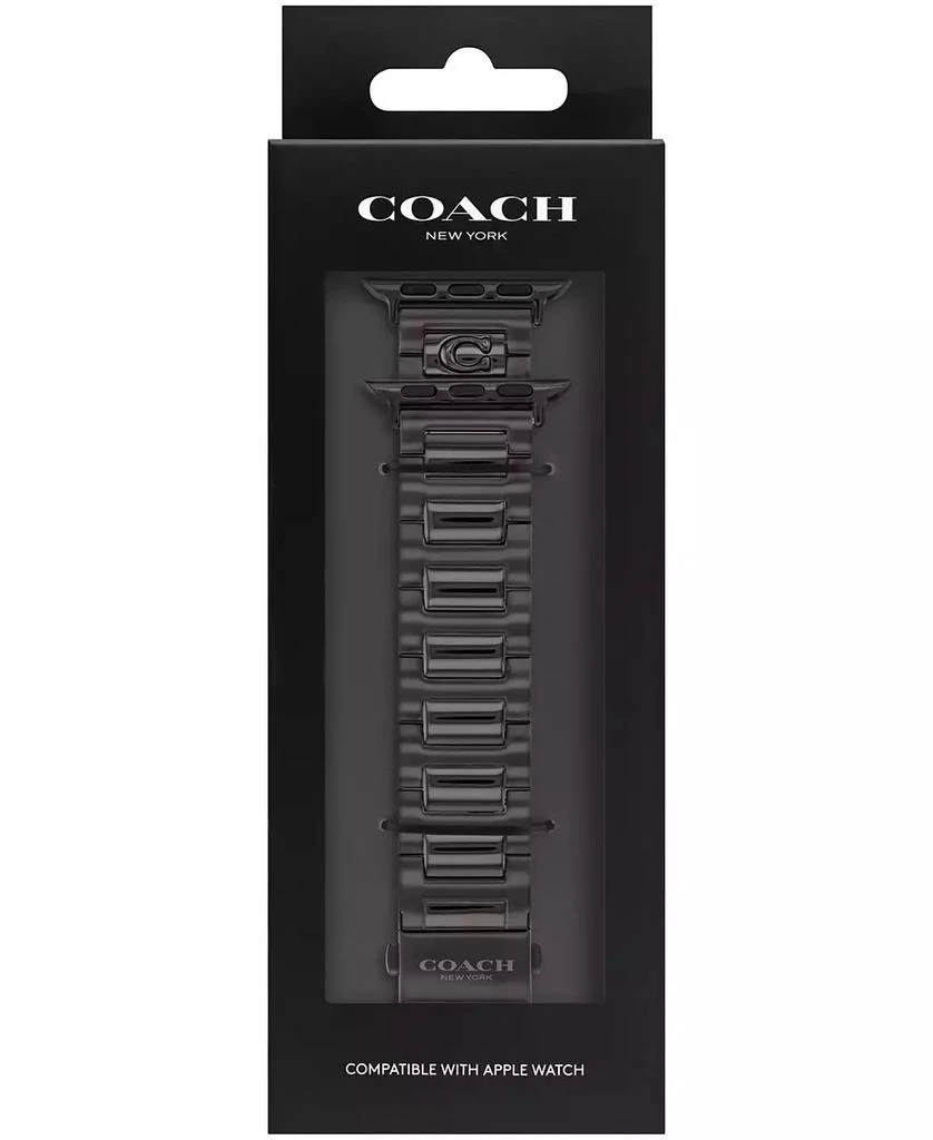 商品Coach|Black Stainless Steel Apple Bracelet, 38, 40, 41mm,价格¥632,第2张图片详细描述