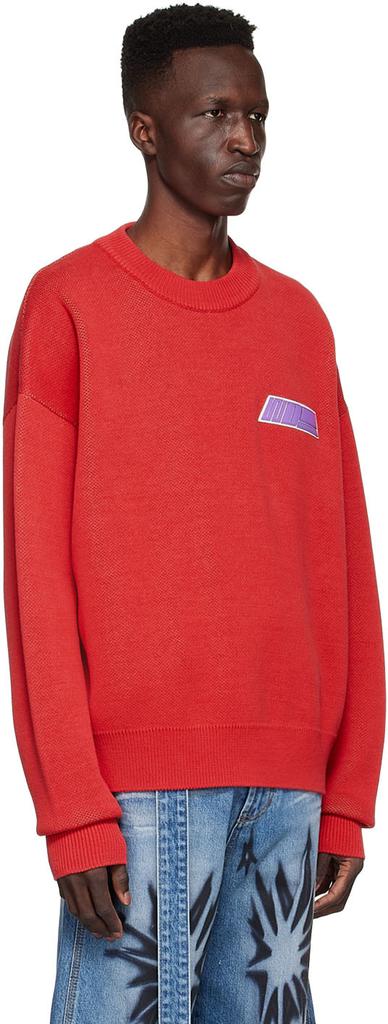 Red Cotton Sweater商品第2张图片规格展示