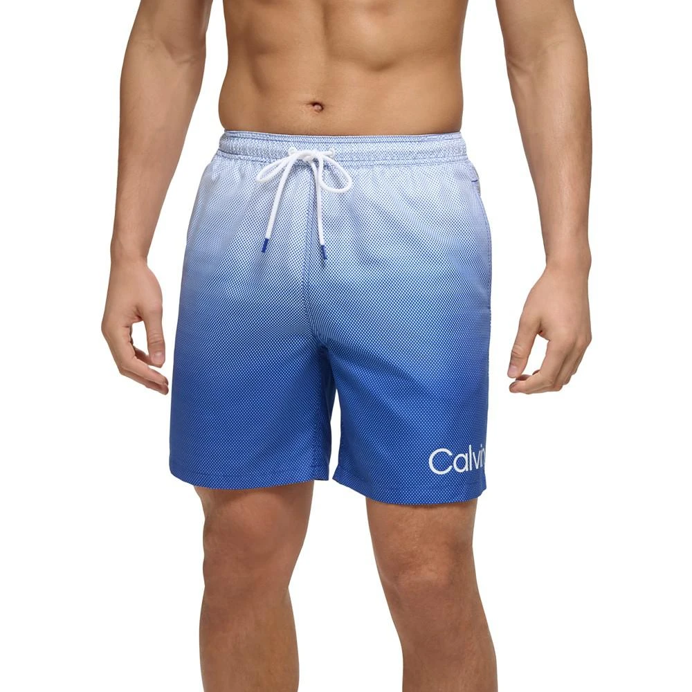 商品Calvin Klein|Men's 7" Gradient Dot Swim Shorts, Created for Macy's,价格¥136,第1张图片