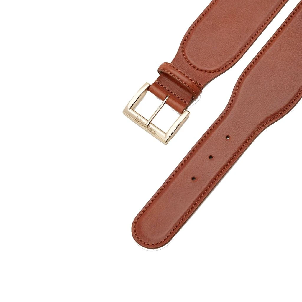 商品MAX MARA ACCESSORI|Max Mara Accessori Fiuggi Leather Belt,价格¥1408,第4张图片详细描述