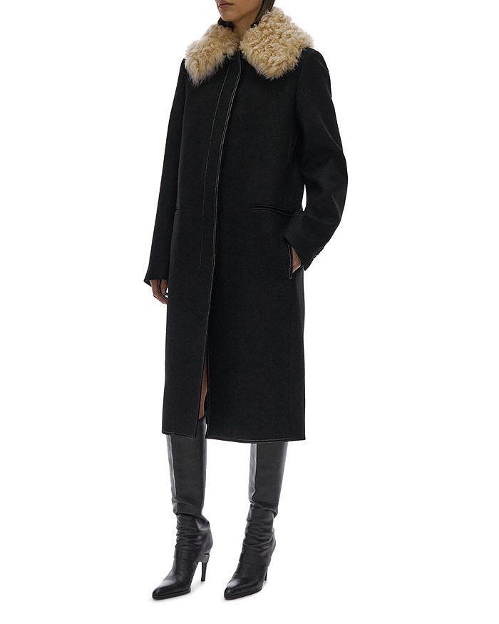商品Helmut Lang|Faux Fur Collar Coat,价格¥10724,第5张图片详细描述