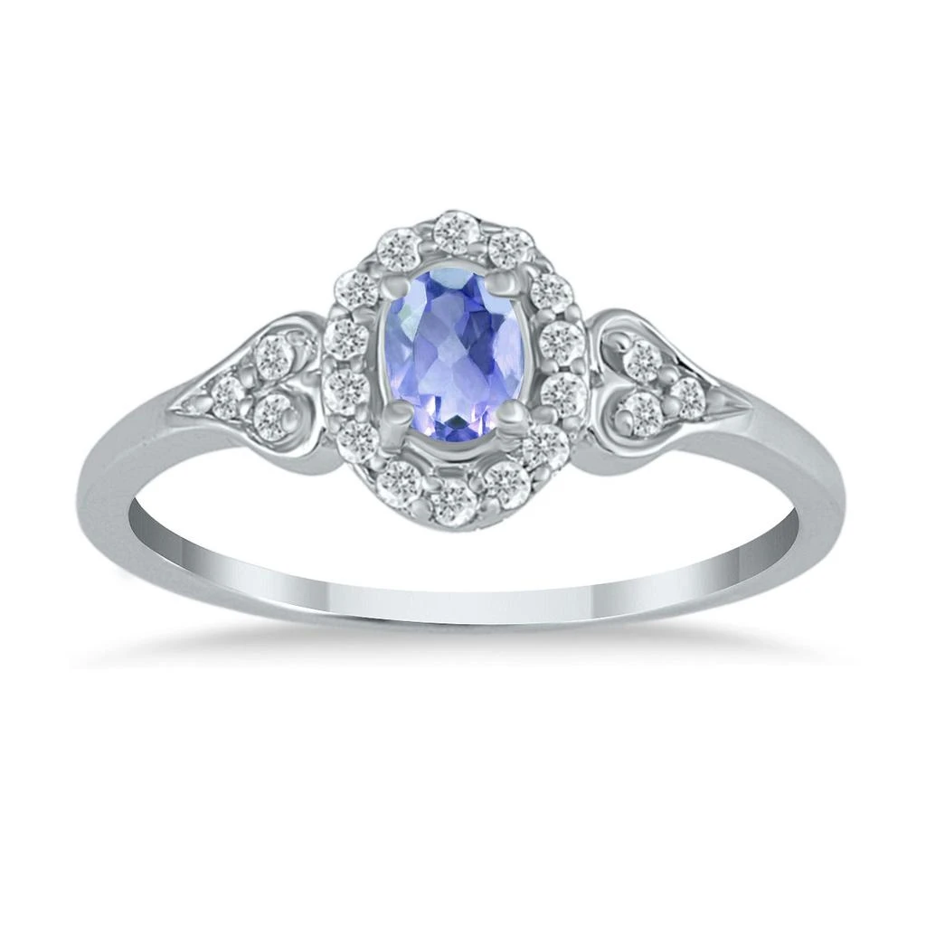 商品SSELECTS|Tanzanite And Diamond Ring In 10K White Gold,价格¥2549,第1张图片