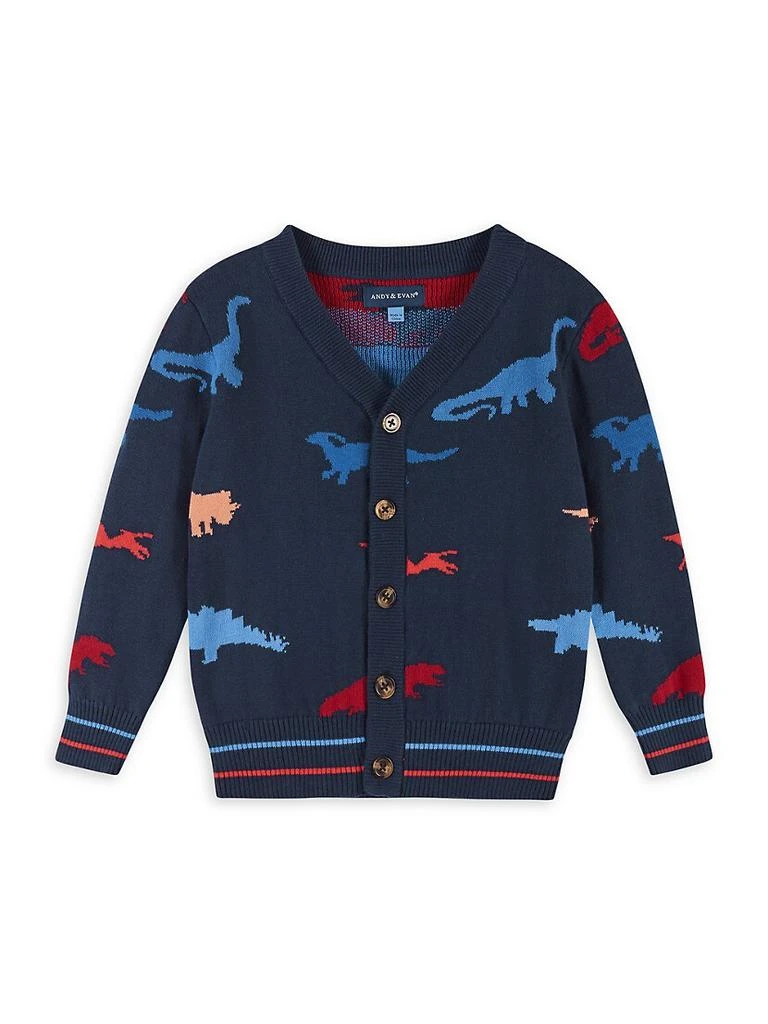 商品Andy & Evan|Little Boy's & Boy's 3-Piece Dinosaur Cardigan Sweater Set,价格¥263,第3张图片详细描述