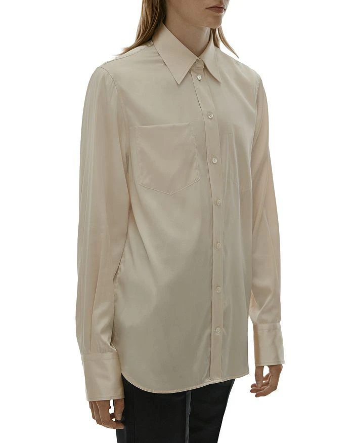 商品Helmut Lang|Core Stretch Silk Shirt,价格¥890,第5张图片详细描述