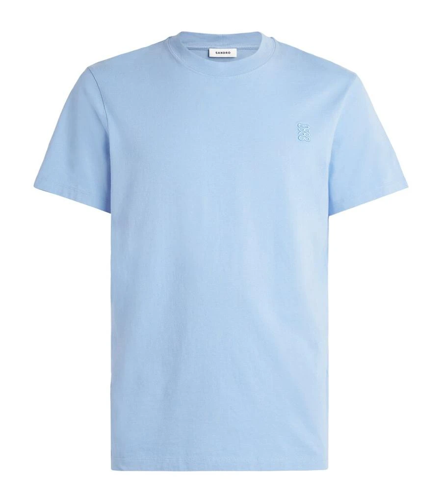 商品Sandro Paris|Cotton Logo T-Shirt,价格¥1002,第1张图片