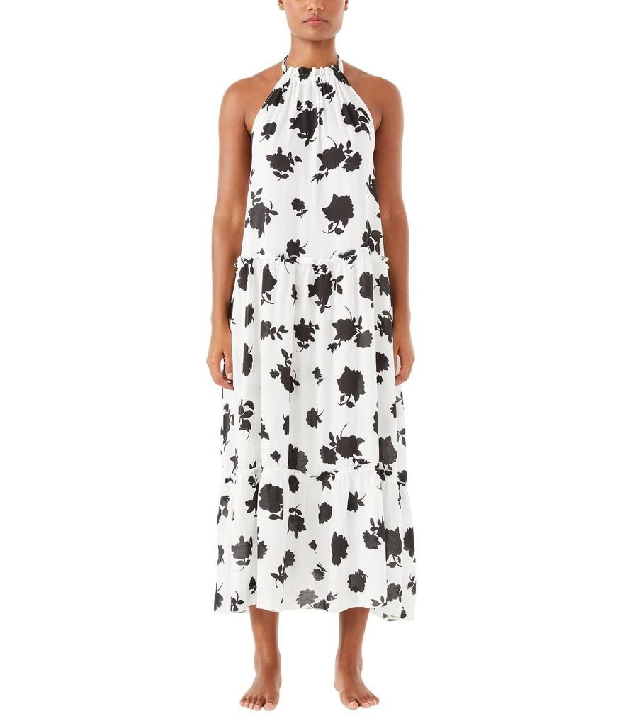 商品Kate Spade|Bicolor High Neck Halter Cover-Up Dress,价格¥675,第1张图片