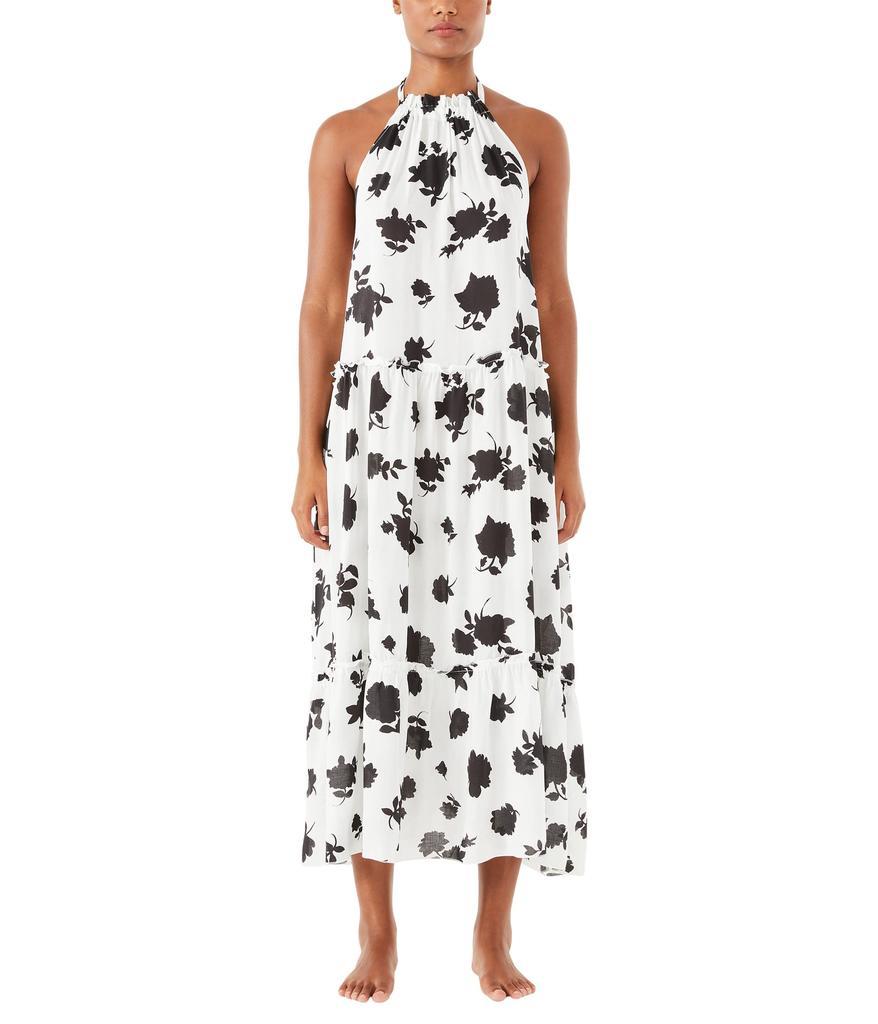 商品Kate Spade|Bicolor High Neck Halter Cover-Up Dress,价格¥1048,第1张图片