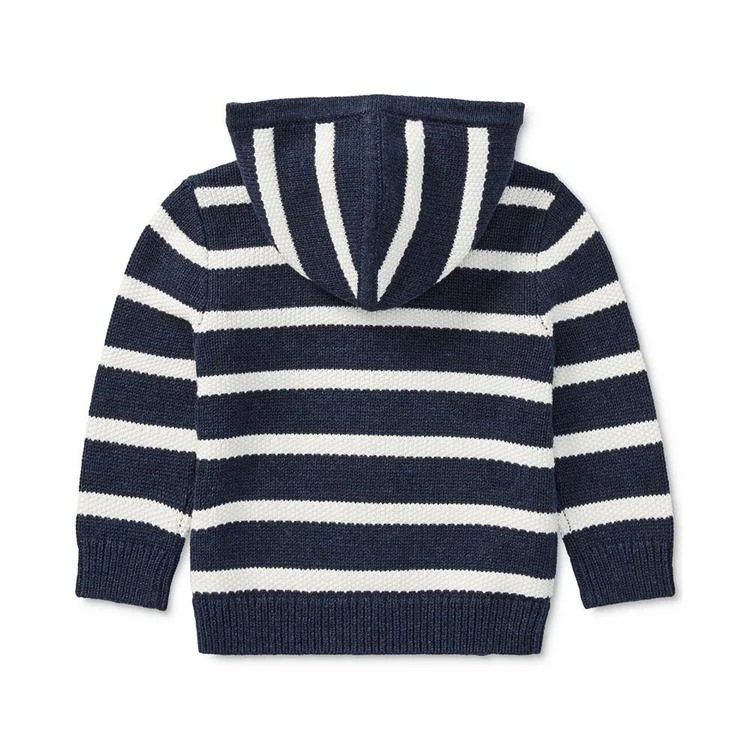 商品Ralph Lauren|Striped Cotton Hoodie, Baby Boys,价格¥245,第2张图片详细描述