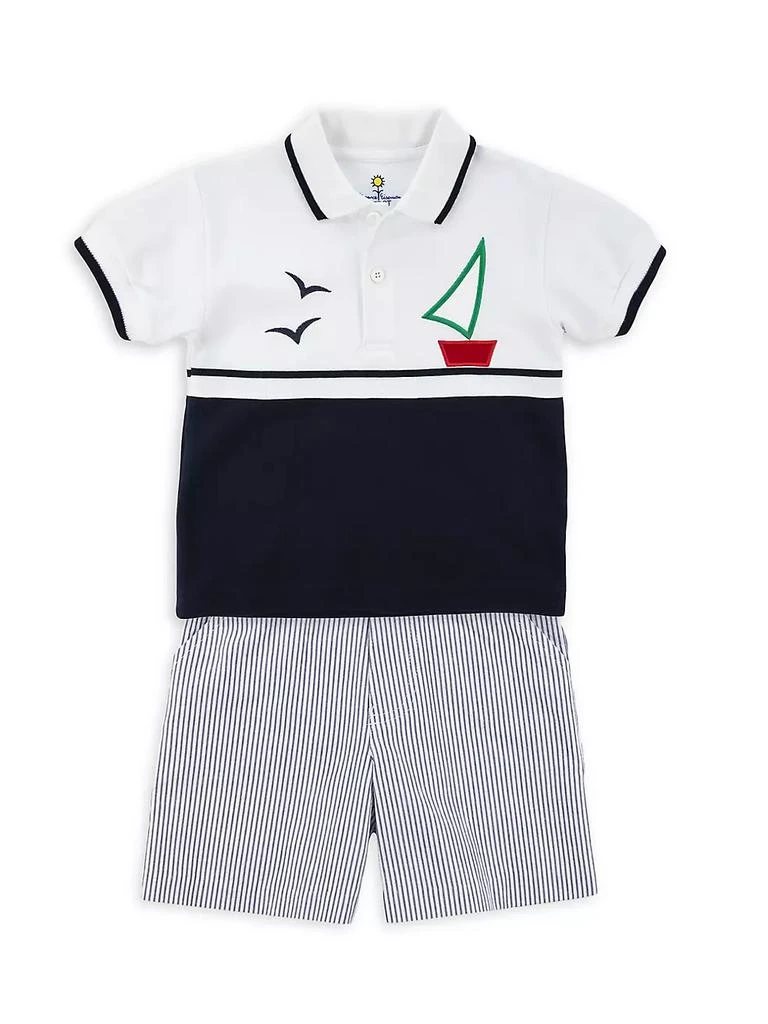 商品Florence Eiseman|Little Boy's Sailboat Piqué Polo Shirt,价格¥269,第2张图片详细描述