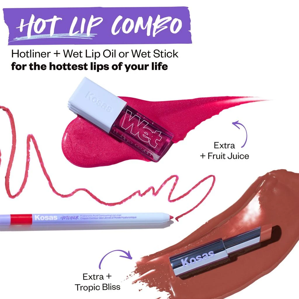 商品Kosas|Hotliner Hyaluronic Acid Contouring Lip Liner,价格¥166,第4张图片详细描述