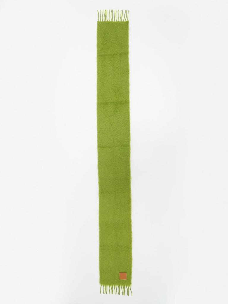 商品Loewe|Anagram-patch fringed mohair-blend scarf,价格¥1965,第6张图片详细描述