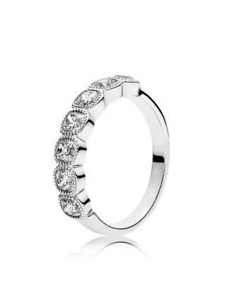 商品PANDORA|Ring - Sterling Silver & Cubic Zirconia Alluring Cushion,价格¥673,第1张图片