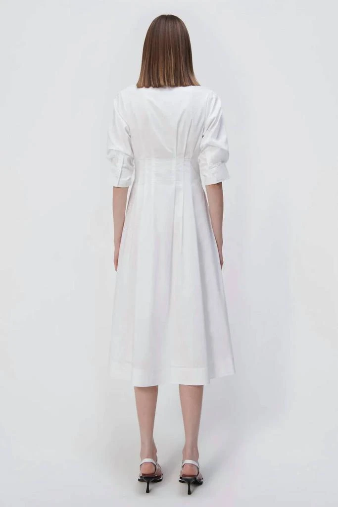 商品Jonathan Simkhai|Jazz Pintuck Midi Dress In White,价格¥2495,第2张图片详细描述