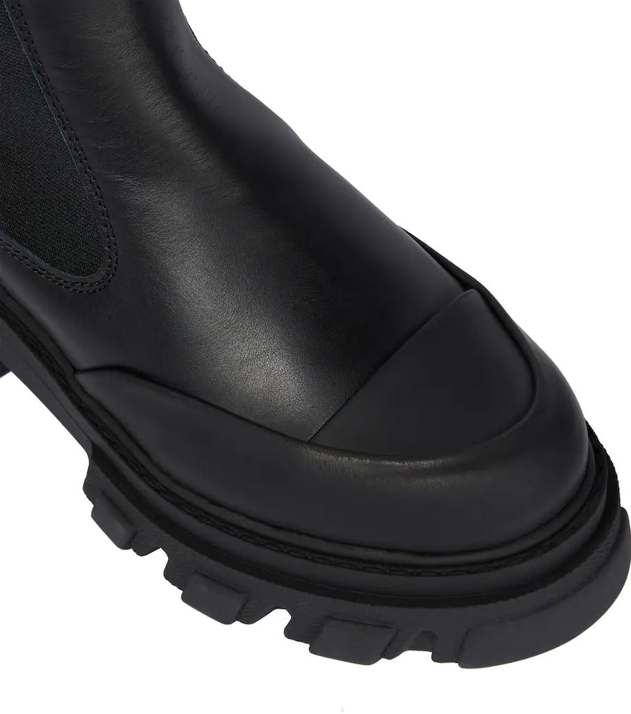 Leather knee-high boots商品第6张图片规格展示