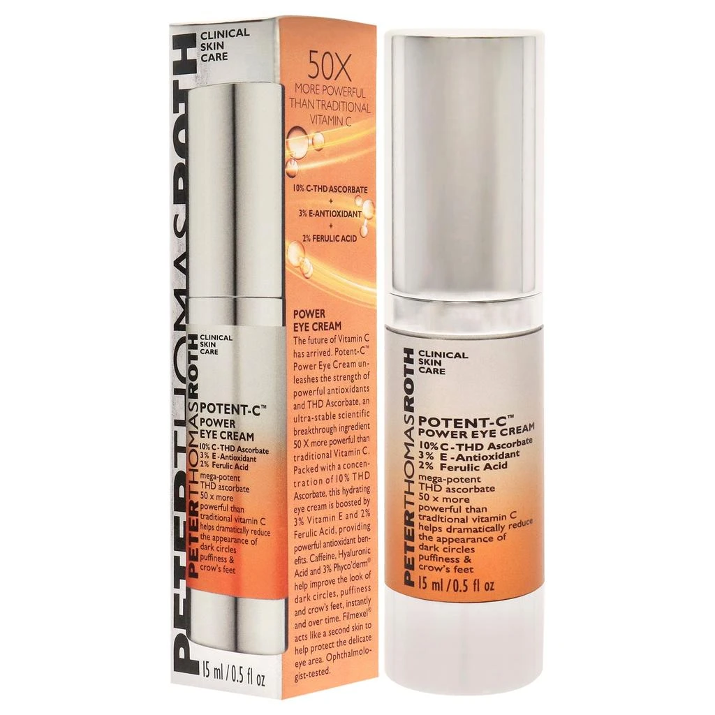 商品Peter Thomas Roth|Potent-C Power Eye Cream by  for Unisex - 0.5 oz Cream,价格¥385,第4张图片详细描述