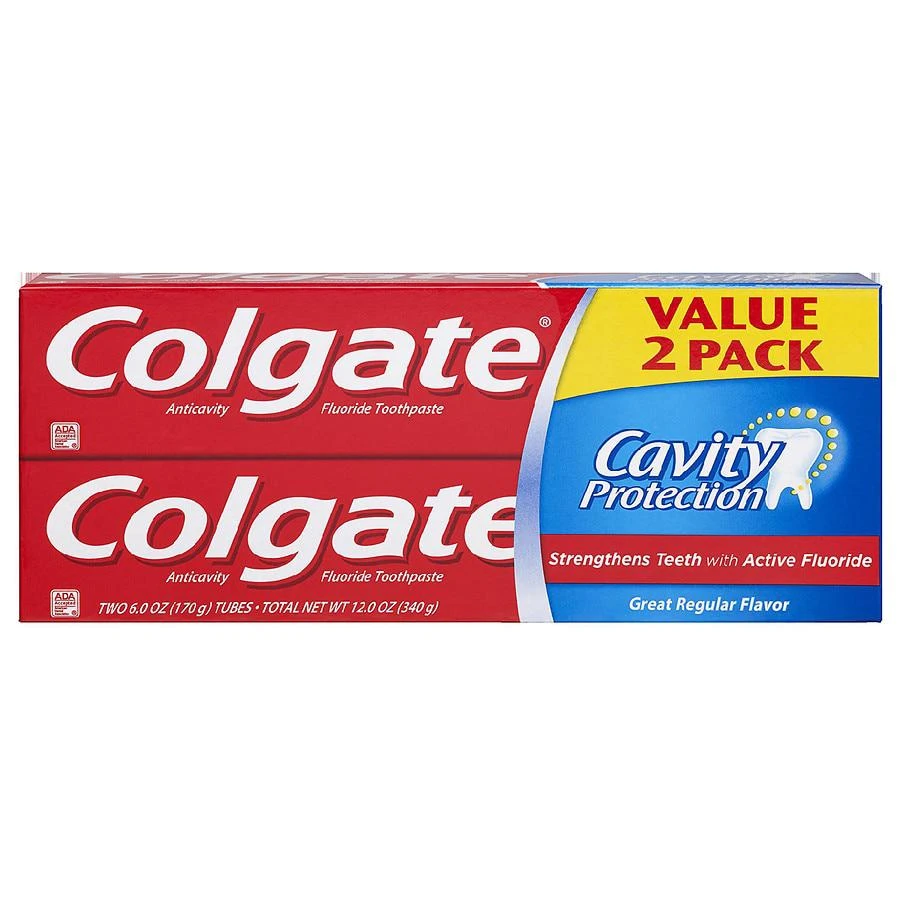 商品Colgate|Toothpaste with Fluoride Great Regular, Twin Pack,价格¥40,第1张图片