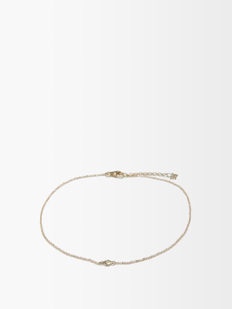 商品MATEO|Diamond & 14kt gold anklet,价格¥3380,第1张图片