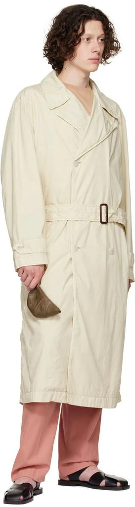 商品Lemaire|Beige Cotton Trench Coat,价格¥2918,第4张图片详细描述