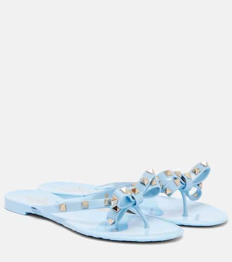 商品Valentino|Rockstud PVC材质夹趾凉鞋,价格¥4643,第1张图片