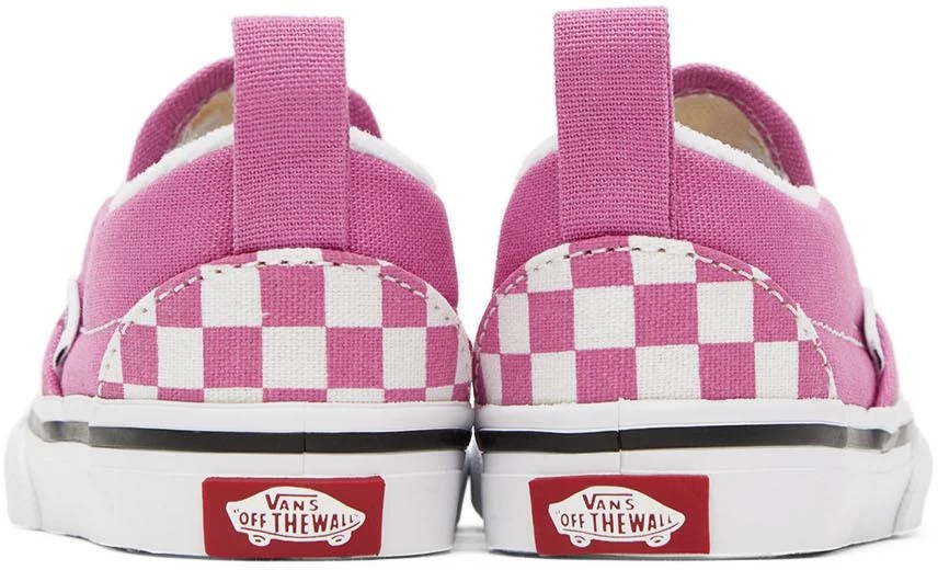 商品Vans|Baby Pink & White Checkerboard Slip-On V Sneakers,价格¥270,第2张图片详细描述