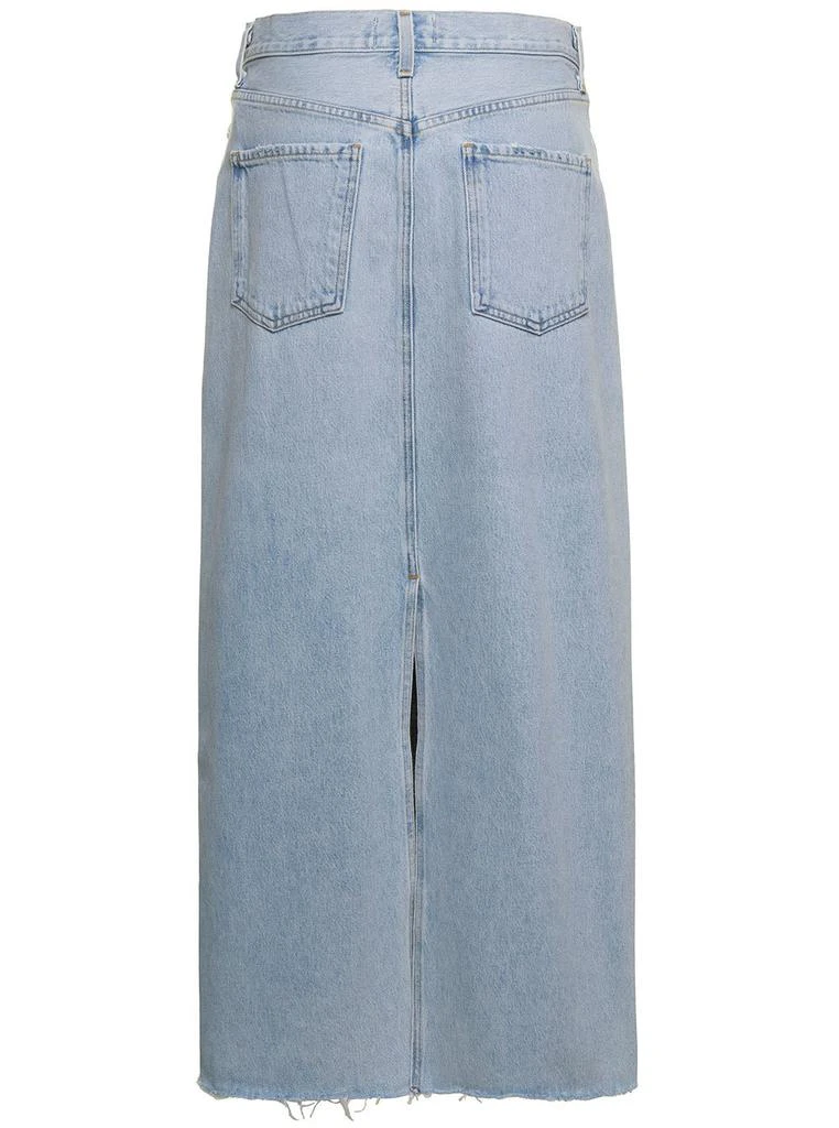 商品AGOLDE|AGOLDE Mid-Rise Frayed Edge Denim Skirt,价格¥1342,第2张图片详细描述