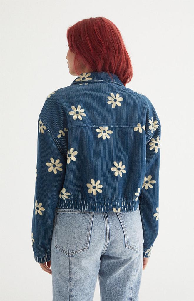 商品PacSun|Navy Floral Cropped Jacket,价格¥269,第6张图片详细描述
