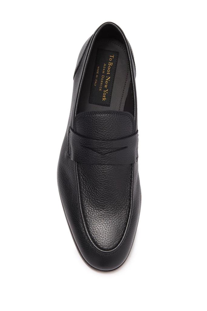 TO BOOT NEW YORK “DEVILLE” -SZ 8-Black pebbled Leather- Penny Loafers MSRP $450 TO BOOT NEW YORK “DEVILLE” Black Pebbled Penny Loafers Size  main image 4