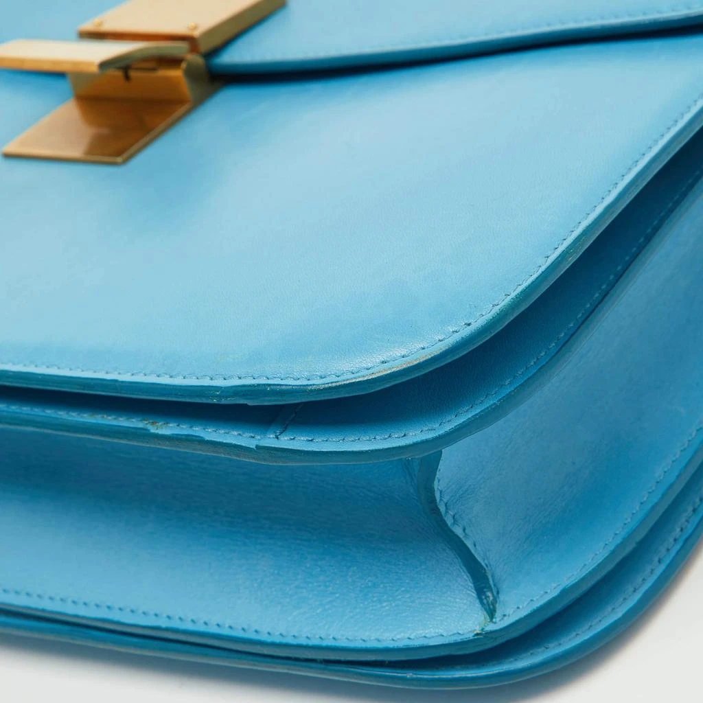 Celine Blue Leather Large Classic Box Shoulder Bag 商品