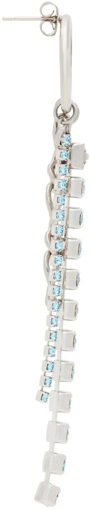 商品Justine Clenquet|SSENSE Exclusive Silver & Blue Ewan Earrings,价格¥367,第2张图片详细描述