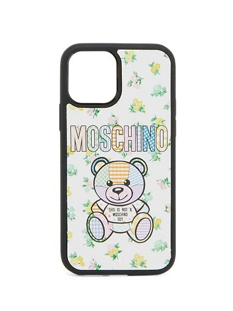 商品Moschino|Floral-Print Teddy Bear iPhone 12 Pro Case,价格¥395,第1张图片