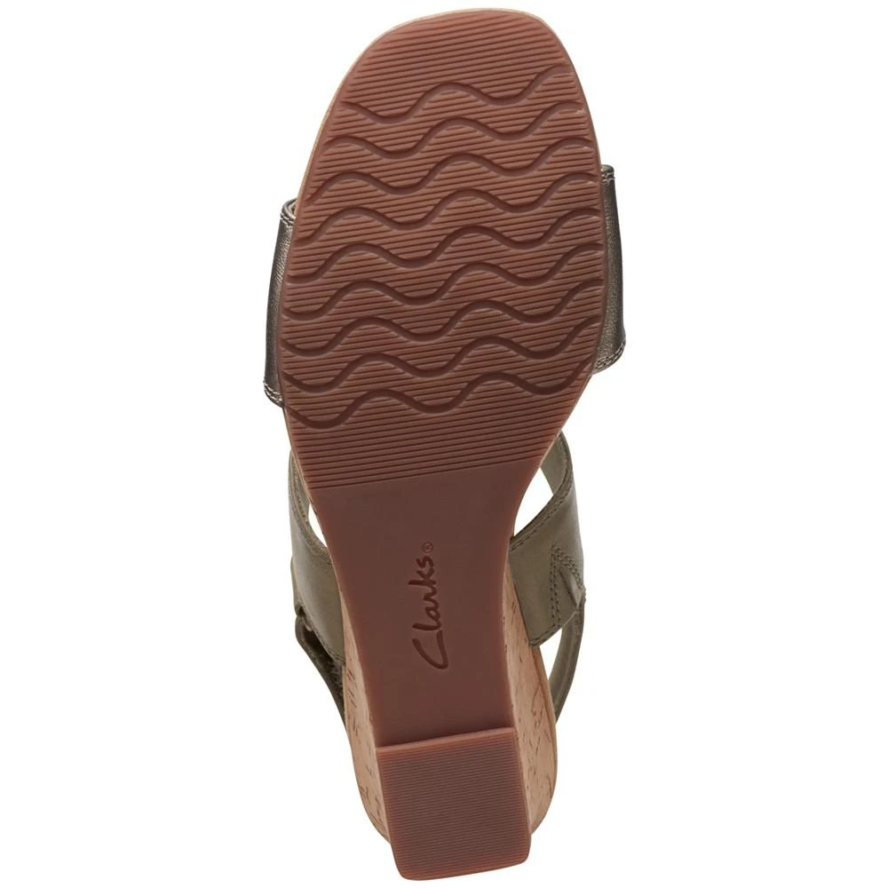 商品Clarks|Women's Kyarra Faye Slingback Wedge Sandals,价格¥439,第5张图片详细描述