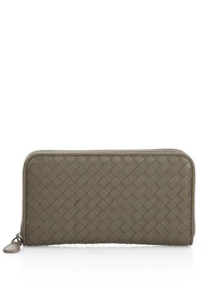 商品Bottega Veneta|Woven 拉链真皮钱包,价格¥5695,第1张图片