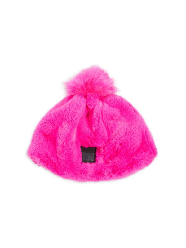 商品UGG|Pom Pom Faux Fur Beanie,价格¥359,第1张图片