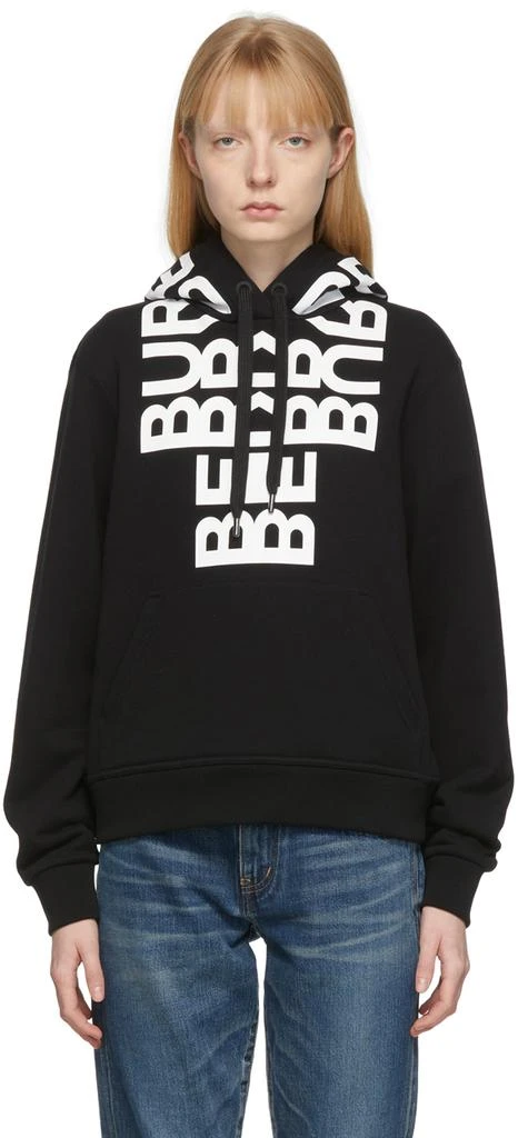 商品Burberry|Black Poulter Logo Hoodie,价格¥6404,第1张图片