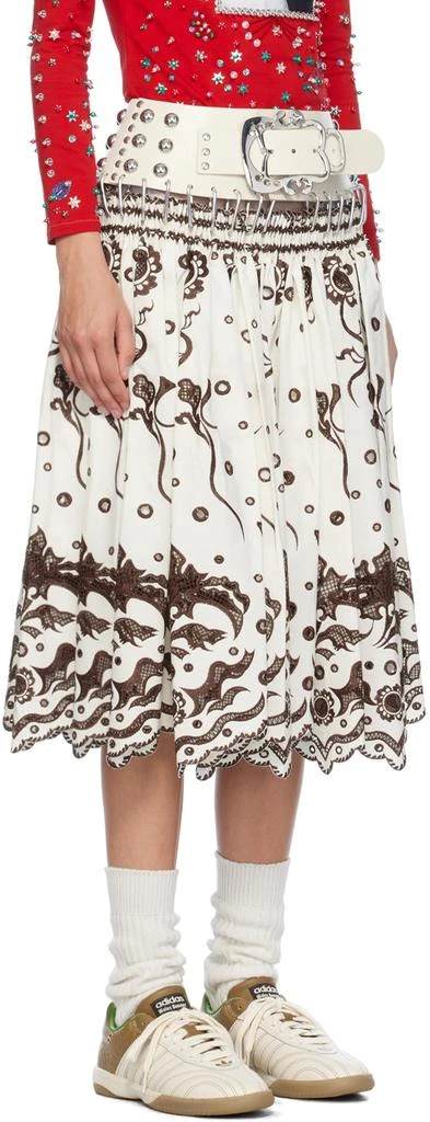 商品CHOPOVA LOWENA|White Alma Knee Carabiner Midi Skirt,价格¥12349,第2张图片详细描述