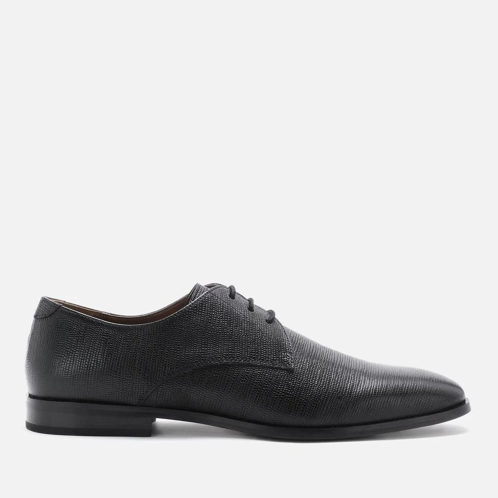 商品Walk London|WALK LONDON MEN'S FLORENCE ETCHED LEATHER DERBY SHOES - BLACK,价格¥227,第1张图片