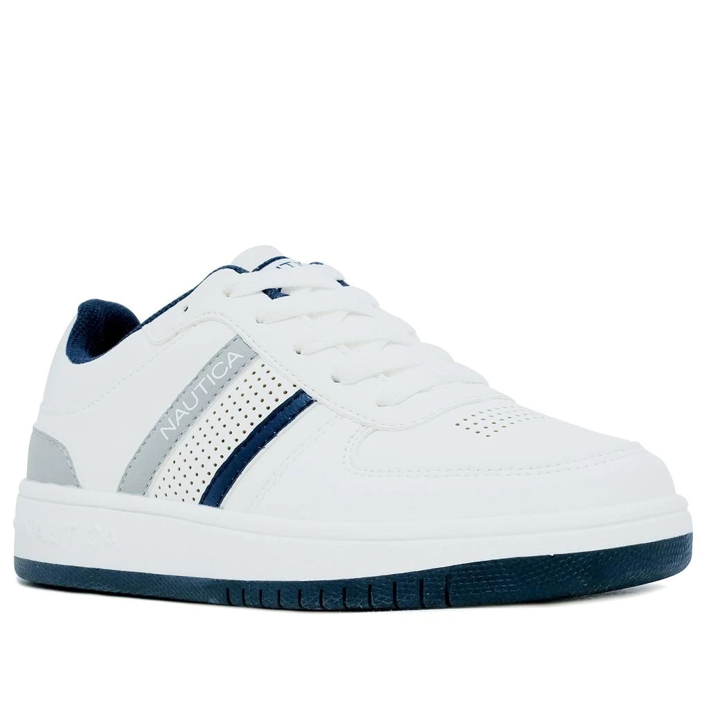 商品Nautica|Nautica Boys' Side Stripe Lace-Up Sneaker,价格¥128,第1张图片