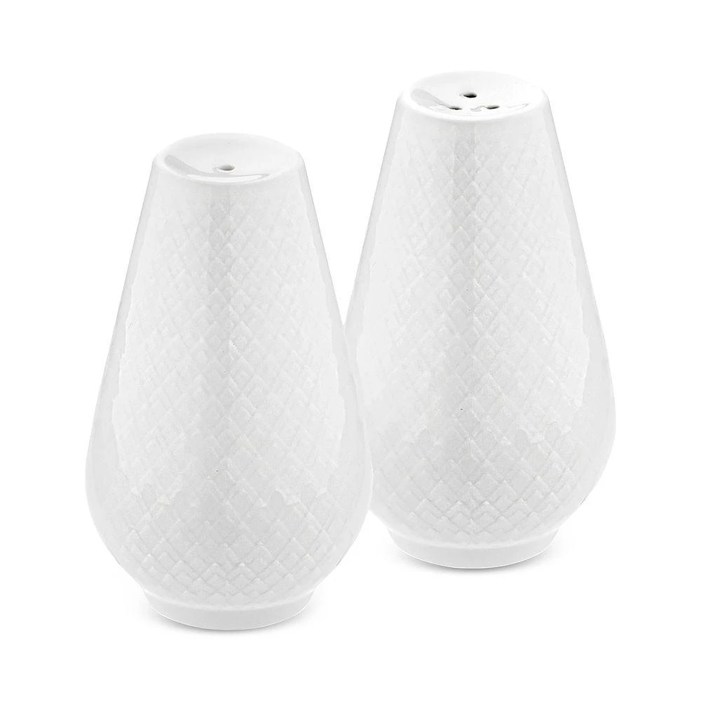 商品Rosendahl|Lyngby Porcelain Rhombe Salt & Pepper Set, White,价格¥341,第1张图片