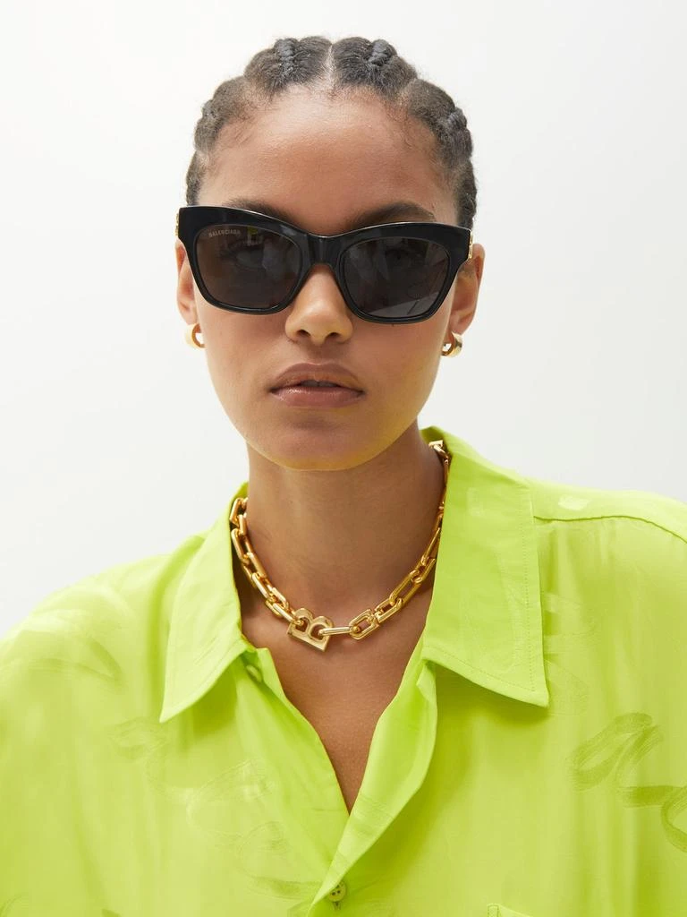 商品Balenciaga|BB-logo cat-eye acetate sunglasses,价格¥2097,第3张图片详细描述
