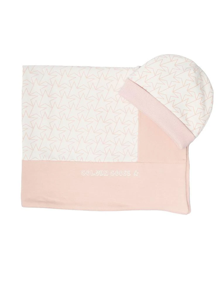 商品Golden Goose|Star Baby White And Pink Cotton Coordinated Suit Baby Girl Golden Goose Kids,价格¥1707,第4张图片详细描述