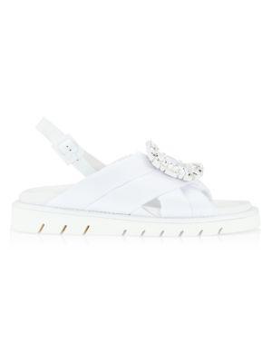 商品Roger Vivier|Viv Winter Puffer Slingback Sandals,价格¥3972,第1张图片