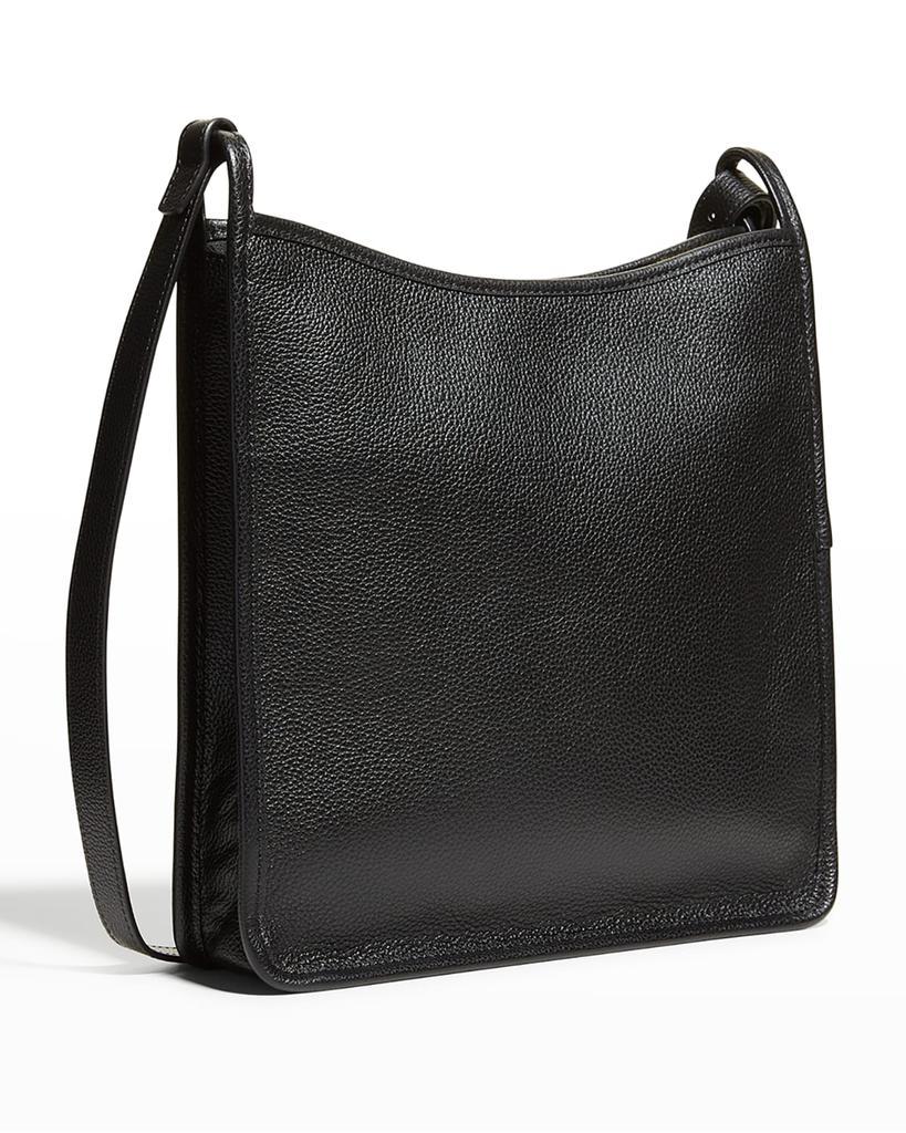 商品Longchamp|Le Foulonne Medium Leather Zip-Top Crossbody Bag,价格¥3165,第6张图片详细描述