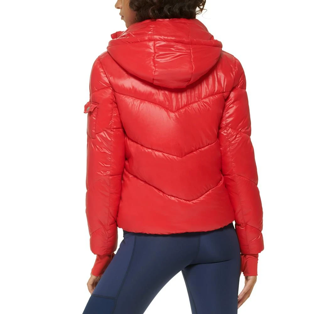 商品Tommy Hilfiger|Women's Hooded Puffer Jacket,价格¥490,第4张图片详细描述