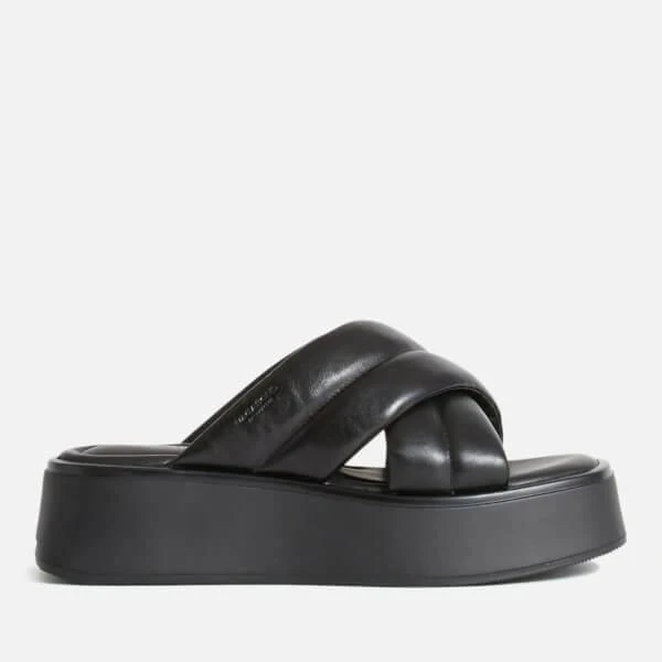 商品Vagabond|Vagabond Women's Courtney Leather Flatform Sandals - Black/Black,价格¥430,第1张图片详细描述