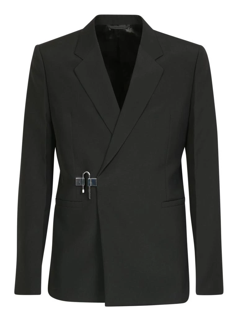 商品Givenchy|GIVENCHY SLIM STRUCTURED JACKET WITH U-LOCK BUCKLE BY GIVENCHY. IDEAL FOR A TOUCH OF CLASS AND ELEGANCE,价格¥13765,第1张图片