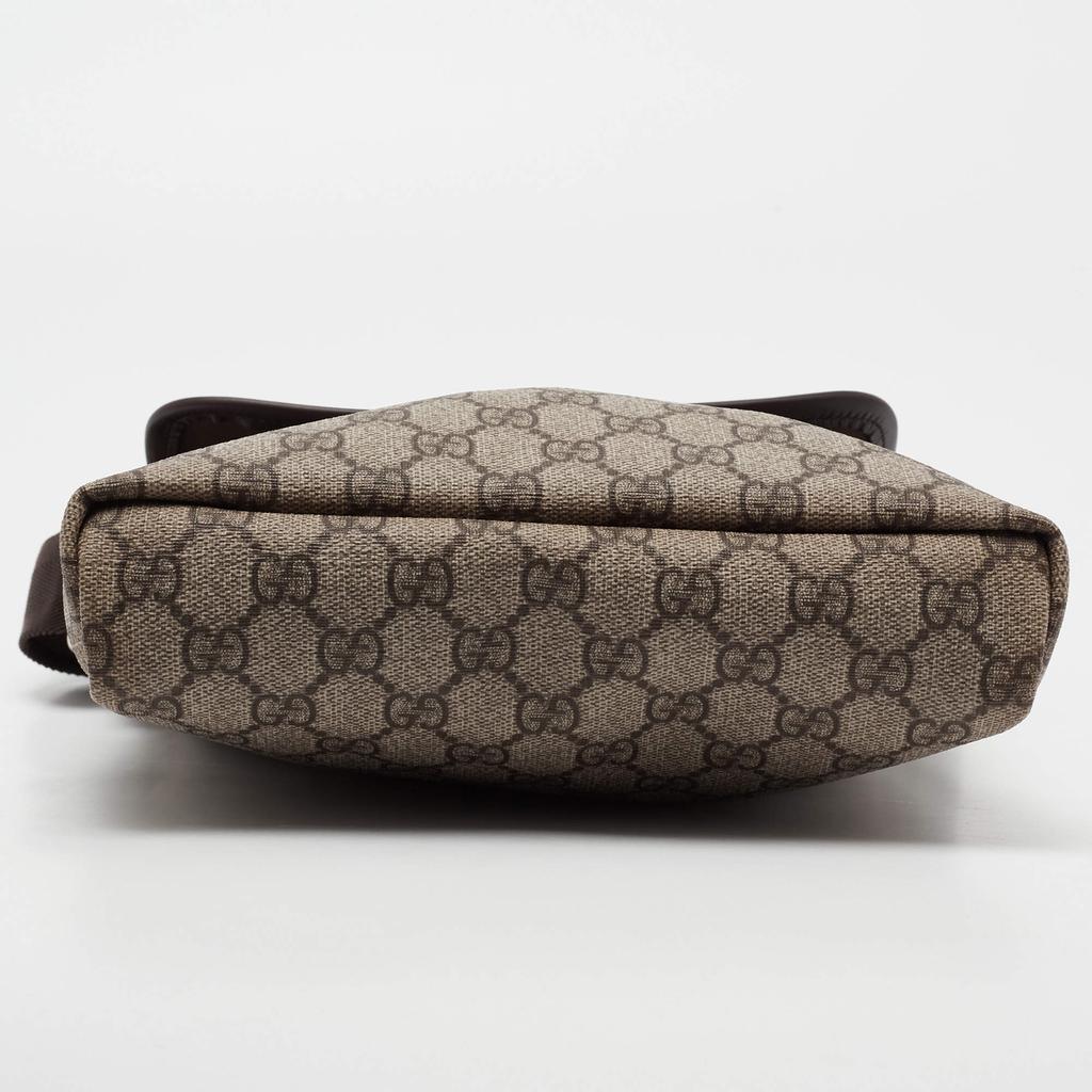 Gucci Beige/Brown GG Supreme Canvas Messenger Diaper Bag商品第6张图片规格展示