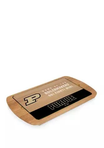 商品Toscana|Ncaa Purdue Boilermakers Billboard Glass Top Serving Tray,价格¥651,第1张图片